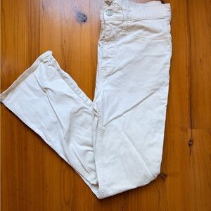J. Crew white jeans 9" Billie Demi boot crop